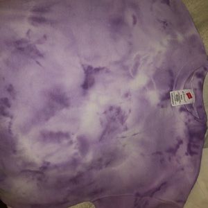 Purple tie dye sweatshirt